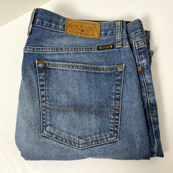 Lucky Brand Jeans Mens Sz 36x34 Vintage Straight Chardon Wash Stretch Denim - Picture 2 of 12